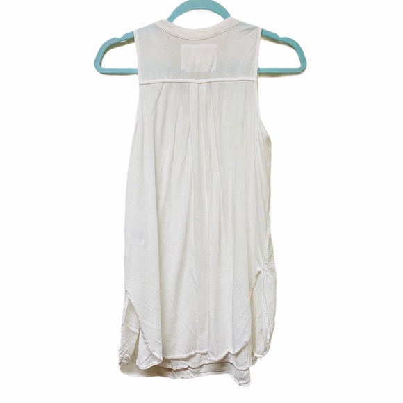 Anthropologie Maeve White Tank Tunic Top Blouse - Picture 3 of 11